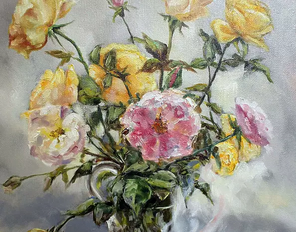Marina Kozlowska - Still life with roses