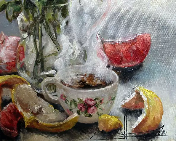 Marina Kozlowska - Still life with roses