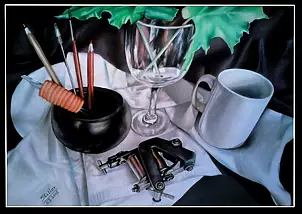 Małgorzata Wagner - Still life with tattoomachine