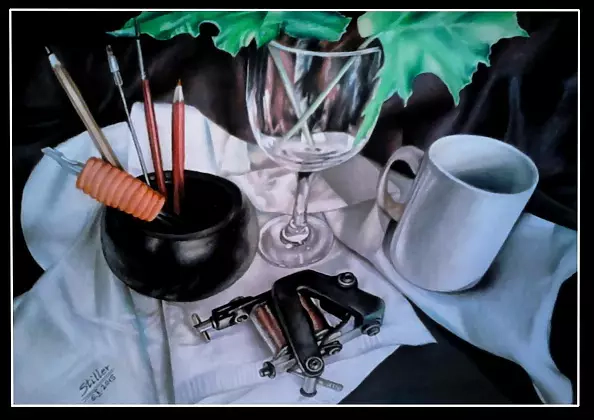 Małgorzata Wagner - Still life with tattoomachine