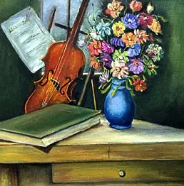 Giuseppe Sica - Still Life with Violin