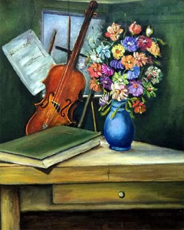 Giuseppe Sica - Martwa natura ze skrzypcami