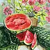 Marina Kozlowska - "Still life with watermelon"