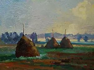 Daniel Gromacki - Stacks of hay.