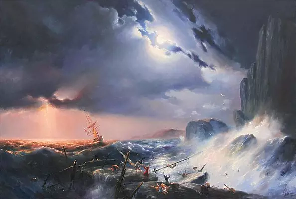 Mariusz Lewandowski - The storm at sea