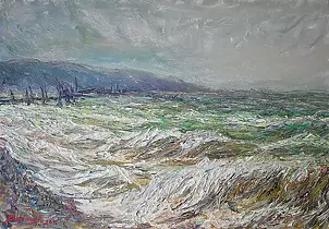   - Sea during a storm