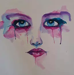 Aleksandra Wagner - Strahlendes Blau in Acryl