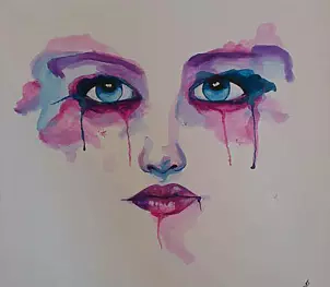 Aleksandra Wagner - Strahlendes Blau in Acryl