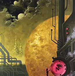 Sebastian Garyantesiewicz, Strażnik pierwotnej świadomości , Obraz akrylowy - płótno, 70 x 100