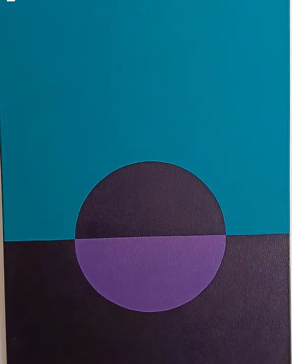 Stanisław Olesiejuk, Strefa ciszy - medytacje. W hołdzie Markowi Rothko., Obraz akrylowy - płótno, 50 x 70