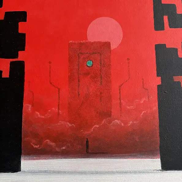 Sebastian Garyantesiewicz, Struttura della forma finale, Dipinto acrilico - tela, 70 x 100