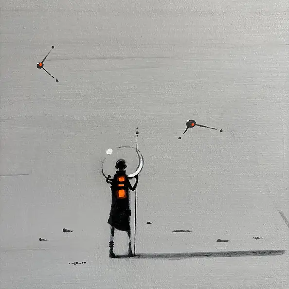 Sebastian Garyantesiewicz, Struttura della forma finale, Dipinto acrilico - tela, 70 x 100