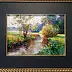 Paweł Łącki, Strumień wśród łąk, Obraz olejny - płótno, 35 x 25