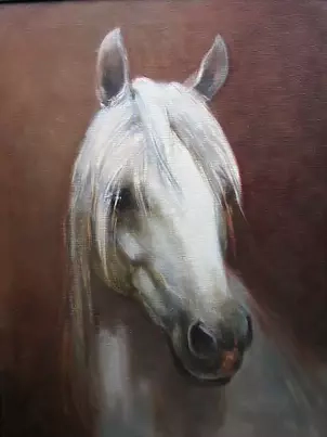 Mieczyslaw Wieczorek - Study of horse head