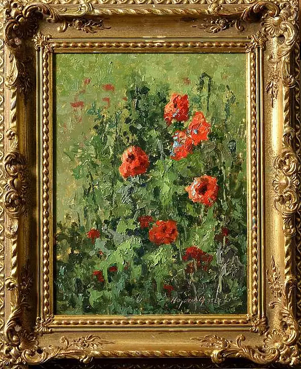 Wojciech Górecki - Study of poppies