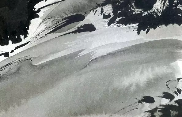 Witold Kubicha - Studium pejzażu - sumi-e