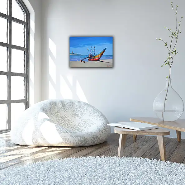 Henadzy Havartsou, Stworzona z myślą o morzu, Obraz olejny - płótno, 70 x 50