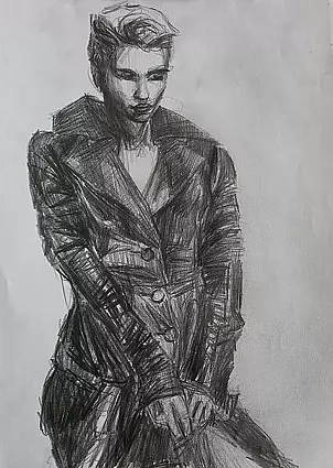 Agnieszka Kurlenda - Styling pencil drawing