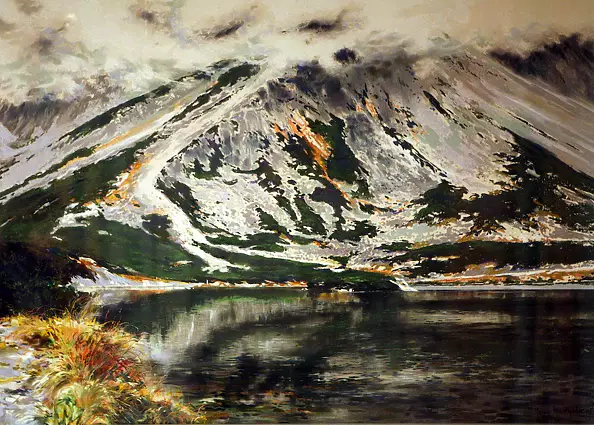 Jerzy Martynów - Dry pastel Black Pond Gąsienicowy
