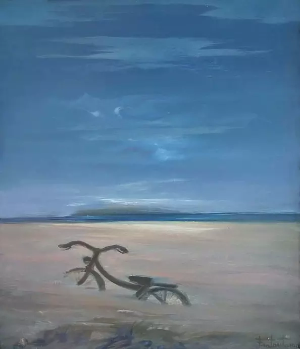 Salvatore Fratantonio - Sulla spiaggia dopo l`altamarea