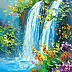 Olha Darchuk - Summer Waterfall