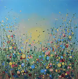Mariana Bordun, Летние краски, Акрилова картина - холст, 80 x 80