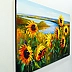 Olha Darchuk - Sunflowers in the wind by the river 
