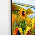 Olha Darchuk - Sunflowers in the wind by the river 