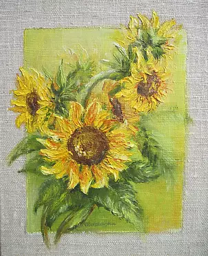 Maria Roszkowska - Sunflowers