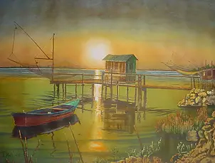 Silvano Drei - Zachód słońca nad morze