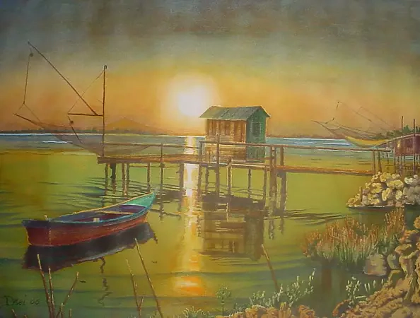 Silvano Drei - Zachód słońca nad morze