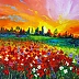 Olha Darchuk - Sunset over the poppy field