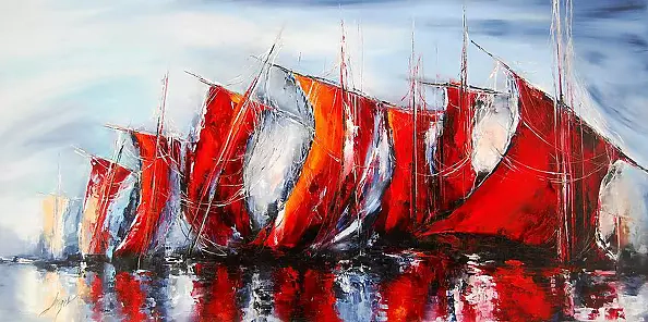 Elżbieta Brożek - Sunset over the sails