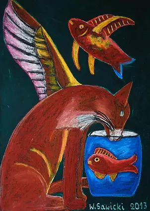 Wiesław Sawicki - surreal breakfast