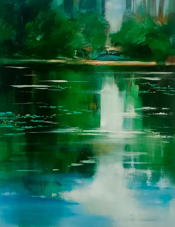 Aleksandra Adamczak, Świat jest lustrem, Obraz akrylowy - płótno, 80 x 60