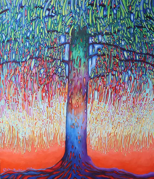 Wiola Gaszka - Świat (wo), 120x140, oil on canvas, 2002