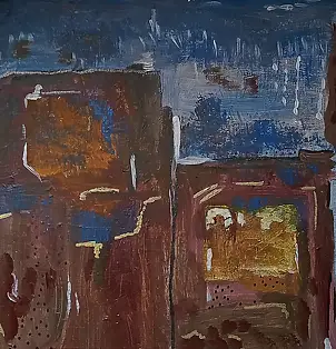 Agata Rak, Luci della città, Quadro ad acrilico - tela, 40 x 40