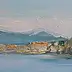 Henadzy Havartsou, Luce sulla baia, Quadro a olio - tela, 70 x 40