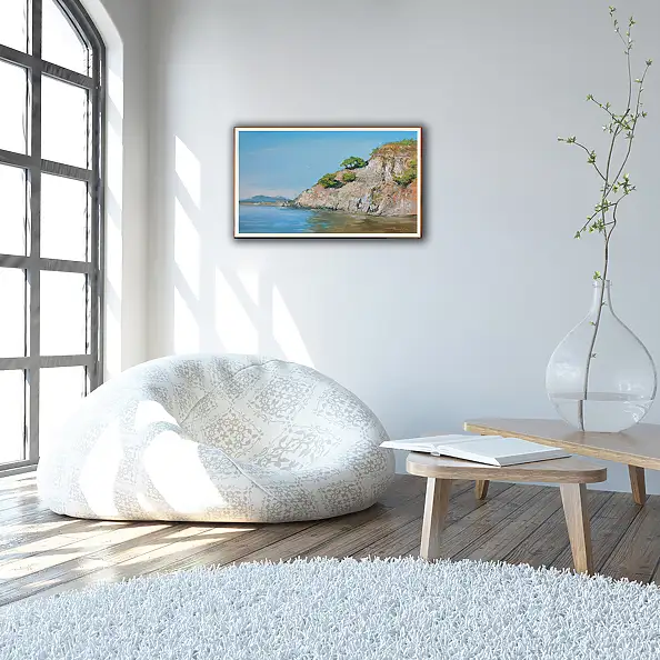 Henadzy Havartsou, Luce sulla baia, Quadro a olio - tela, 70 x 40