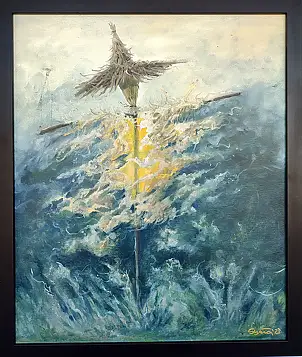 Marcin Szywała, Światło - nosisz je w sobie, Obraz olejny - płyta, 50 x 60