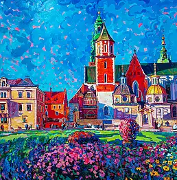 Anastasiia Kurkova, Światłopływ Stulecia, Obraz olejny - płótno, 240 x 170