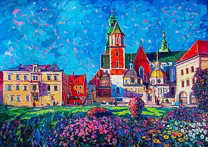 Anastasiia Kurkova, Światłopływ Stulecia, Obraz olejny - płótno, 240 x 170