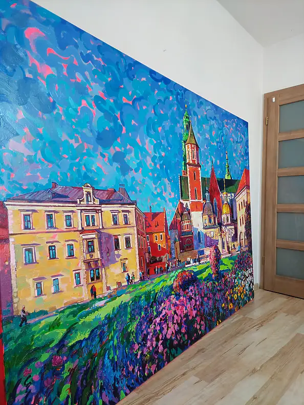 Anastasiia Kurkova, Światłopływ Stulecia, Obraz olejny - płótno, 240 x 170