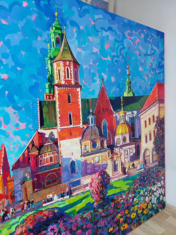 Anastasiia Kurkova, Światłopływ Stulecia, Obraz olejny - płótno, 240 x 170