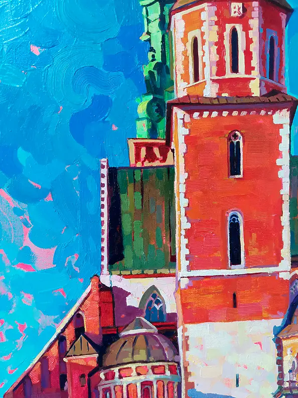 Anastasiia Kurkova, Światłopływ Stulecia, Obraz olejny - płótno, 240 x 170