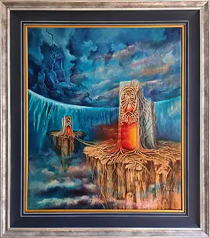 Urszula Świtaj, Światy równoległe, Obraz olejny - płótno, 46 x 55