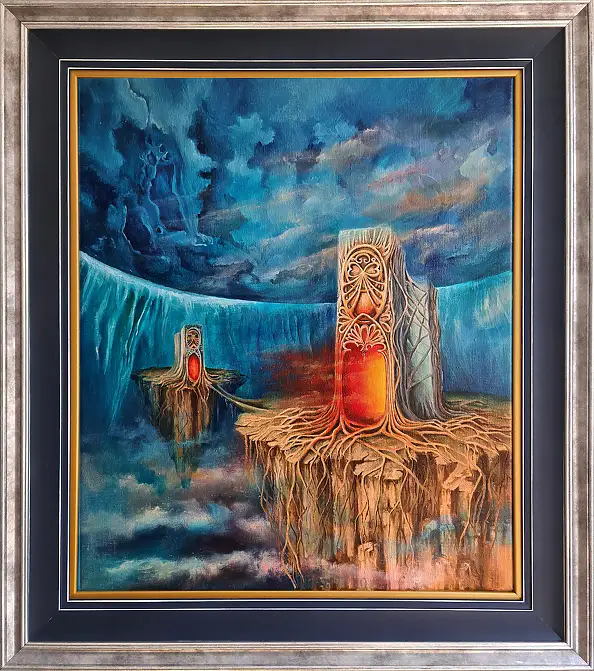 Urszula Świtaj, Parallel worlds, Oil painting - canvas, 46 x 55