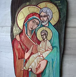 Stanisław Polaniak - Holy Family ... Icon Autorska molitwą written ...