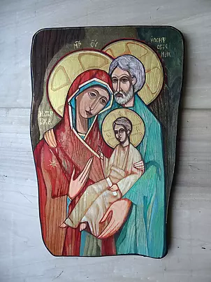 Stanisław Polaniak - Święta Rodzina ... Ikona Autorska molitwą pisana...