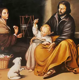 Piotr Sobczyk - The Holy Family with a bird